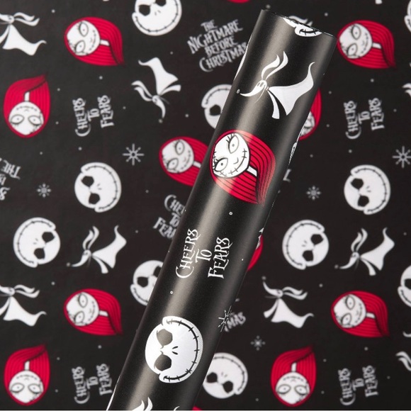 Disney Other - DISNEY TIM BURTONS NIGHTMARE BEFORE CHRISTMAS GIFT WRAP